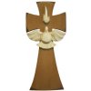 Drevorezba: kríž s holubicou - dub, 22 cm - č. 33 Drevorezba: kríž s holubicou - dub, 22 cm - č. 33