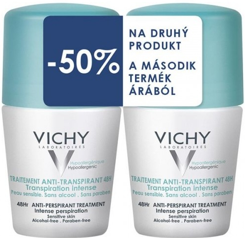 Vichy antitranspirant proti nadmernému poteniu roll-on 2 x 50 ml