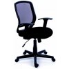 Kancelárska stolička, s opierkami , čalúnená, sieťové operadlo, čierny podstavec, MaYAH Kancelárska stolička, s opierkami , čalúnená, sieťové operadlo, čierny podstavec, MaYAH