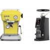 Ascaso Dream ONE, Sun Yellow + Eureka Atom W 65 Casa, black Ascaso Dream ONE, Sun Yellow + Eureka Atom W 65 Casa, black