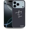 Picasee silikónový čierny obal pre Apple iPhone 17 Pro Max - Všetko je na tebe