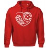 Florbal love - Oversized mikina pánska Moon - kratšia + širšia - 3XL ( Červená ) Florbal love - Oversized mikina pánska Moon - kratšia + širšia - 3XL ( Červená )