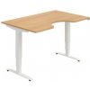 Pracovný stôl Motion Ergo, ZO, 3S, 140x61-128,x90 cm, dub/biela Pracovný stôl Motion Ergo, ZO, 3S, 140x61-128,x90 cm, dub/biela