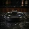 BALLARINI Alba 28 cm čierna - titánová nepriľnavá panvica s pokrievkou BALLARINI Alba 28 cm čierna - titánová nepriľnavá panvica s pokrievkou