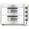 Dvoukomorová pec na pizzu 3000 W, Stříbrná, 230V/3000W, 580x560x(H)435mm | HENDI, 220283 Dvoukomorová pec na pizzu 3000 W, Stříbrná, 230V/3000W, 580x560x(H)435mm | HENDI, 220283