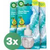 Air Wick Ocean Breeze a morská soľ do elektrického osviežovača vzduchu 3 x 19 ml