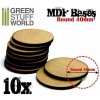 Dřevotřískové podstavce MDF Bases Round 40mm (10 ks)