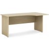 ECONOMY Pracovný stôl pravý BASIC, 160x76x90cm, breza