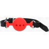 Kink - Full Silicone Gag 55 X 2 cm With 4.5 cm Ball Size M Red Adjustable 35-51 cm Kink - Full Silicone Gag 55 X 2 cm With 4.5 cm Ball Size M Red Adjustable 35-51 cm