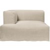 Ferm Living Modul Catena Loose Drape Chaise Longue L600, ľavý roh – prírodný Ferm Living Modul Catena Loose Drape Chaise Longue L600, ľavý roh – prírodný