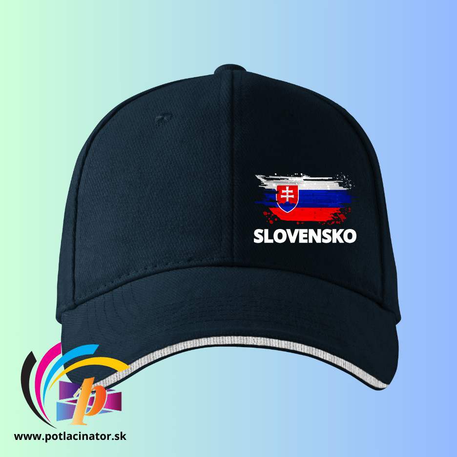 Slovensko s potlačou Námornická modrá