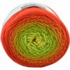 YarnArt Flowers Merino 539 Oranžová, zelená YarnArt Flowers Merino 539 Oranžová, zelená