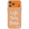 Picasee silikonový průhledný obal pro Apple iPhone 17 Pro Max - Boss Mama Picasee silikonový průhledný obal pro Apple iPhone 17 Pro Max - Boss Mama