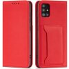 MG Magnet Card knižkové kožené puzdro na Samsung Galaxy A13 5G, červené MG Magnet Card knižkové kožené puzdro na Samsung Galaxy A13 5G, červené