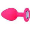 Ružový análny šperk Intense Shelki M Plug Anal so strieborným drahokamom Ružový análny šperk Intense Shelki M Plug Anal so strieborným drahokamom