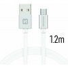 Swissten 71522203 USB - microUSB, 1,2m, stříbrný Swissten 71522203 USB - microUSB, 1,2m, stříbrný