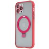 AppleMix Mag Ring Apple iPhone 12 Pro Max - Podpora MagSafe + stojan Červené
