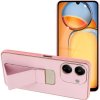 Leather Case Kickstand Xiaomi Redmi 13C/POCO C65 pink