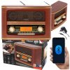 Retro sieťové rádio FM Bluetooth 5.0 Adler AD1187, pamäť na 30 staníc Retro sieťové rádio FM Bluetooth 5.0 Adler AD1187, pamäť na 30 staníc