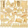 Drevené 3D puzzle Kruzzel Sada 34 kusov nábytku do domčeka pre bábiky 175 dielikov Drevené 3D puzzle Kruzzel Sada 34 kusov nábytku do domčeka pre bábiky 175 dielikov