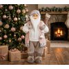 Dekorácia MagicHome Vianoce, Santa, s darčekom, ružovo-hnedý, 60 cm Dekorácia MagicHome Vianoce, Santa, s darčekom, ružovo-hnedý, 60 cm