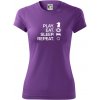 Eat sleep play - šach - Dámske Fantasy športové (dresovina) - L ( Fialová ) Eat sleep play - šach - Dámske Fantasy športové (dresovina) - L ( Fialová )