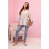 Fashionweek Košeľová Ľanová blúzka kvetinová potlač K22062 Farba: krémová, Veľkosť: Universal Fashionweek Košeľová Ľanová blúzka kvetinová potlač K22062 Farba: krémová, Veľkosť: Universal