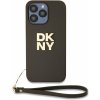 DKNY PU Leather Stack Logo Wrist Strap kryt pre iPhone 15 Pro Max, hnedý 57983120286 DKNY PU Leather Stack Logo Wrist Strap kryt pre iPhone 15 Pro Max, hnedý 57983120286