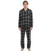 Pánske pyžamo kockované Gianvaglia 2503 L čierna Pánske pyžamo kockované Gianvaglia 2503 L čierna