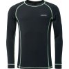 Klimatex pánske funkčné tričko s dlhým rukávom Oto čierna žltá strieborná