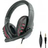 DeTech Drôtový headset P30 s mikrofónom - čierny DeTech Drôtový headset P30 s mikrofónom - čierny