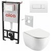 Alcadrain Set modulu do sádrokartonu, WC Urban City, sedátka a tlačítkem bílá M370 1 set Alcadrain Set modulu do sádrokartonu, WC Urban City, sedátka a tlačítkem bílá M370 1 set
