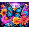 Norimpex diamantové maľovanie Motýľ medzi kvetinami 30 x 40 cm