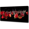 Foto obraz na plátne Jahody pod vodou 100x50 cm Foto obraz na plátne Jahody pod vodou 100x50 cm