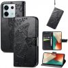 Peňaženkové kožené puzdro Butterfly Love na Xiaomi Redmi Note 13 Pro 5G- Čierna Peňaženkové kožené puzdro Butterfly Love na Xiaomi Redmi Note 13 Pro 5G- Čierna