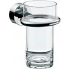 Emco Rondo 2 - Držiak so skleneným pohárom, číre sklo 452000100 Emco Rondo 2 - Držiak so skleneným pohárom, číre sklo 452000100
