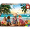 Puzzle Dogs on the Beach Educa 1000 dielov a Fix lepidlo Puzzle Dogs on the Beach Educa 1000 dielov a Fix lepidlo