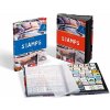 Album na poštové známky s potlačou STAMPS 8 listov - A4 Album na poštové známky s potlačou STAMPS 8 listov - A4