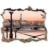 Fototapeta díra na zeď 3D Súmrak v paríži 95x64 cm Fototapeta díra na zeď 3D Súmrak v paríži 95x64 cm