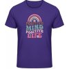 Akciové Gildan Soft-Style Tričko - Pozitívna myseľ, život - Purple - 4XL - Pánske Akciové Gildan Soft-Style Tričko - Pozitívna myseľ, život - Purple - 4XL - Pánske