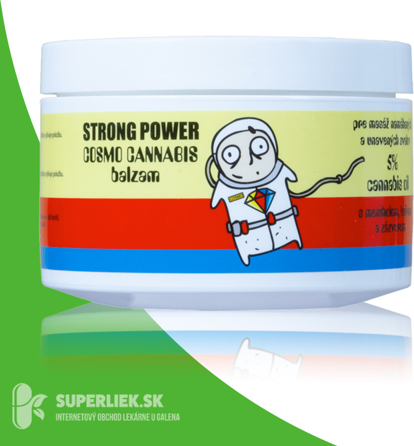 Strong Power Cosmo Cannabis Balzam s mentolom, gáfrom a zázvorom 250 ml