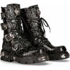 New Rock VINTAGE FLOWER NEGRO Čierna