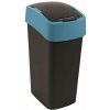 Curver Odpadkový kôš s výklopným vekom, 45 l, Pacific flip bin, čierny modrý