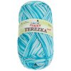 BELLATEX Priadza Terezka multi 50 g - 252 biela, modrá, tyrkysová