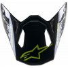 ALPINESTARS šilt pre prilby SUPERTECH S-M8 RADIUM 2, ALPINESTARS (tmavo modrá/žlutá fluo) ALPINESTARS šilt pre prilby SUPERTECH S-M8 RADIUM 2, ALPINESTARS (tmavo modrá/žlutá fluo)
