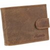 Kožená pánska peňaženka pre 8 kariet light tan hnědá