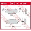 MCB681 brzdové doštičky MCB681 brzdové doštičky