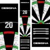 Mäkký koberec Designa - 20 sektor terča, 290×60cm Mäkký koberec Designa - 20 sektor terča, 290×60cm