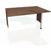 Hobis Pracovný stôl Gate, ergo, ľavý, 160x75,5x120 cm, orech/orech Hobis Pracovný stôl Gate, ergo, ľavý, 160x75,5x120 cm, orech/orech