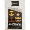 Posteľná bielizeň Emoji #CoolDudes – 140 × 200 cm + 60 × 70 cm, čierna Posteľná bielizeň Emoji #CoolDudes – 140 × 200 cm + 60 × 70 cm, čierna